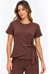 Blusa heritage amarracao cafe,,.